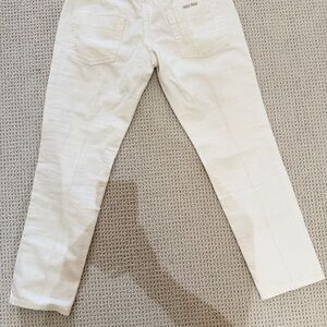 Miu Miu Women's Straight Leg White Jeans
